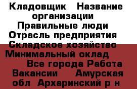 Кладовщик › Название организации ­ Правильные люди › Отрасль предприятия ­ Складское хозяйство › Минимальный оклад ­ 30 000 - Все города Работа » Вакансии   . Амурская обл.,Архаринский р-н